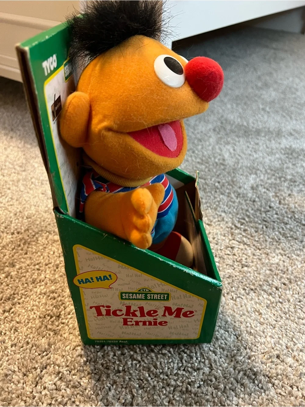 Tyco Tickle Me Ernie Plush. Vintage 1996. New In Box.